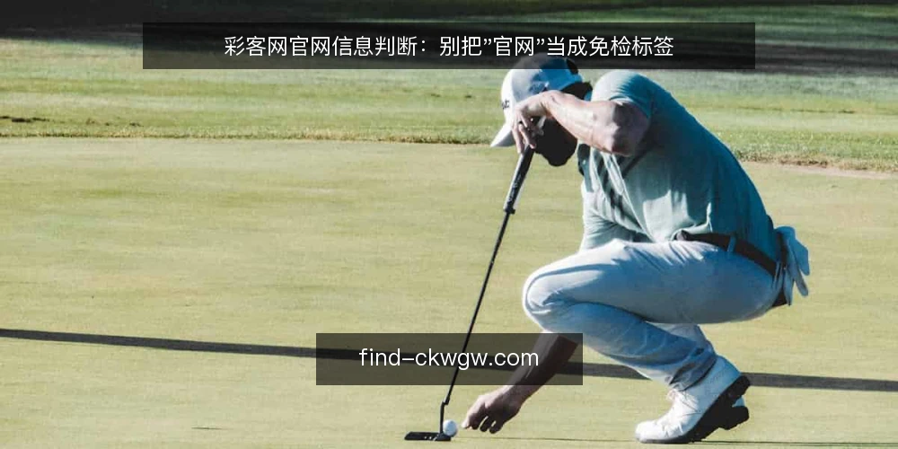 彩客网官网信息判断：别把"官网"当成免检标签 — 先厘清一个前提：可信度不是域名给的 配图